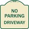 Signmission No Parking Driveway Heavy-Gauge Aluminum Architectural Sign, 18" x 18", TG-1818-23749 A-DES-TG-1818-23749 - alternate 1